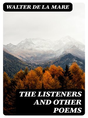 cover image of The Listeners and Other Poems
